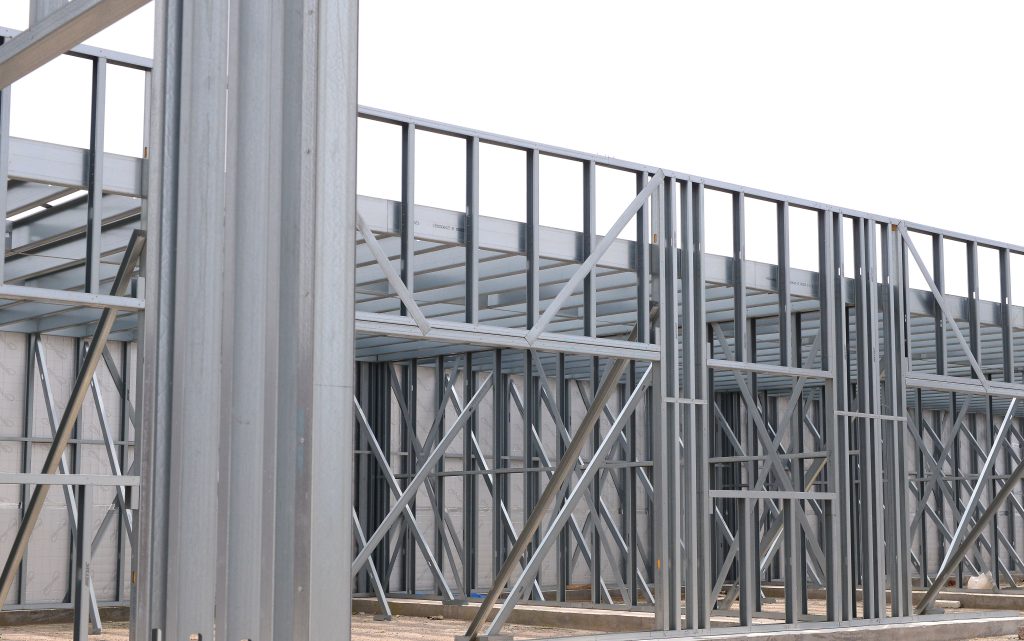 Metces light gauge steel frame installation team